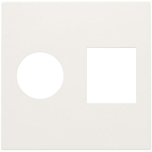 [5231584] NIKO Afwerkingsset coax TV + RJ45 wit - 101-65702
