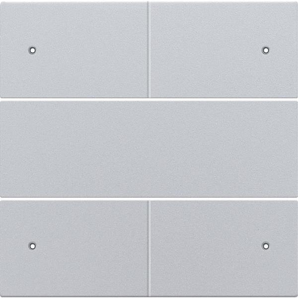 Centraalplaat viervoudige potentiaalvrije drukknop 24v, met leds, sterling