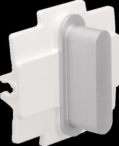 NIKO - Toets 1x Rocker, alu grijs, alu grijs - 155-56001