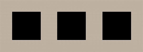 NIKO Afdekplaat PURE 3-voud.71mm,steel champa - 166-76700