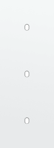 NIKO - Drievoudige afdekplaat v71 voor 3 enklv schak, toggle - 154-57951