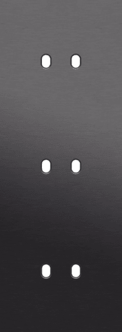 NIKO - 3-Voudige afdekplaat v71 vr 3 tweev schak, toggle - 224-57952