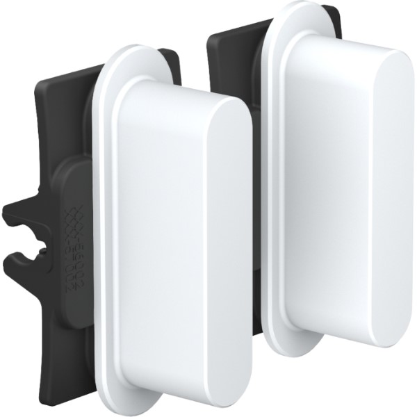 NIKO - Toets 2x Rocker, Niko Home Control, steel white coated - 154-46002