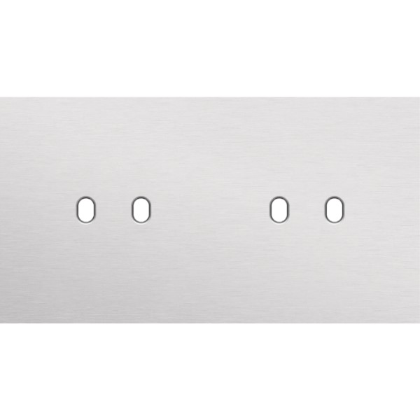 NIKO - 2-Voudige afdekplaat h71 vr 2 functies, Niko Home Control, Toggle, alu grey - 155-47802