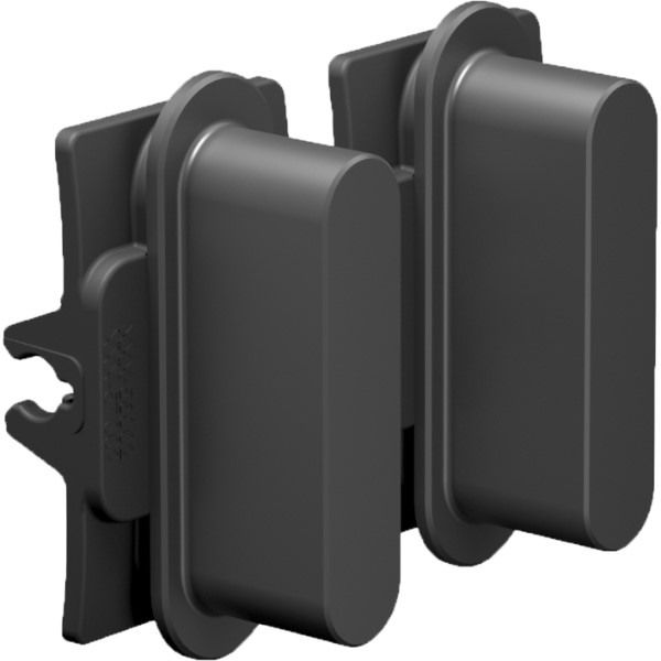 NIKO - Toets 2x Rocker, Niko Home Control, alu black - 224-46002