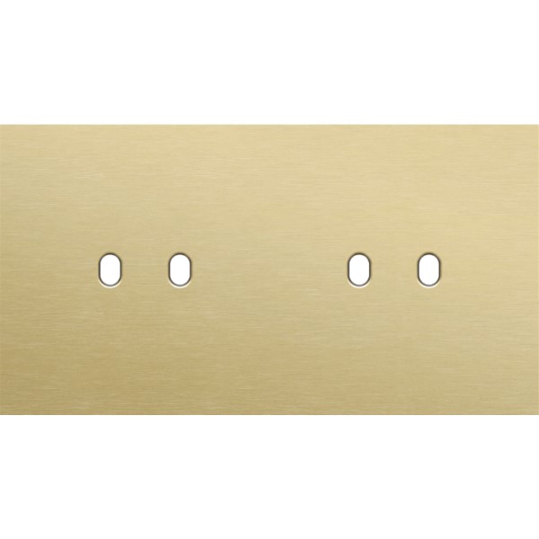 NIKO - 2-Voudige afdekplaat h71 vr 2 functies, Niko Home Control, Toggle, alu gold - 227-47802