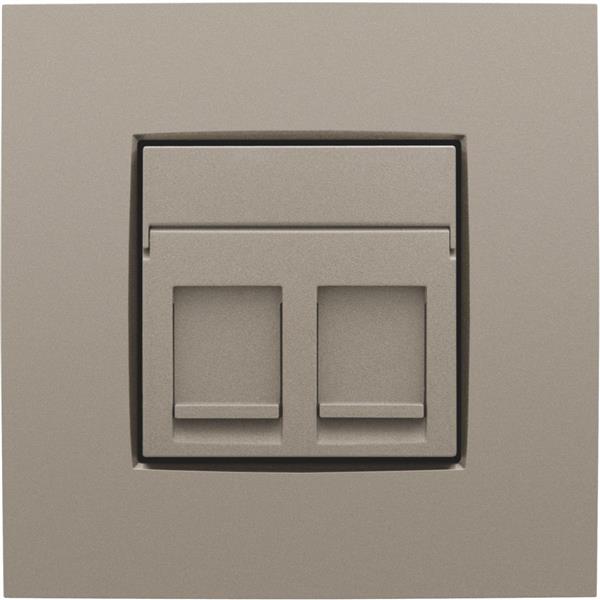 NIKO CPL DATA 2xRJ BRONZE - 123-65200
