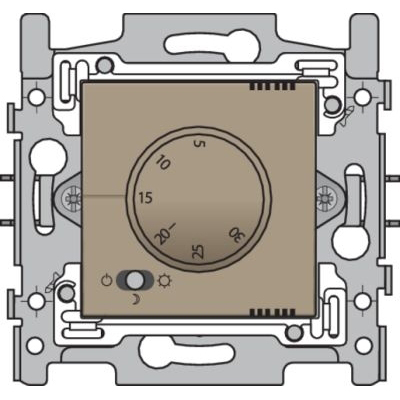 NIKO Analoge thermostaat bronz - 123-88000