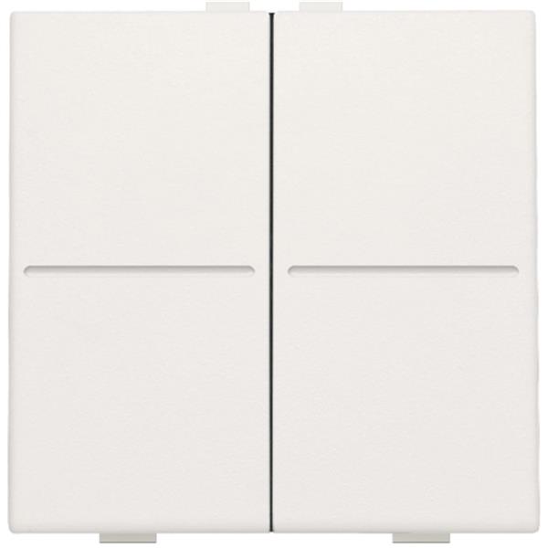 Tweevoudige toets draadloze schakelaar/drukknop met 4 bedieningen, wit