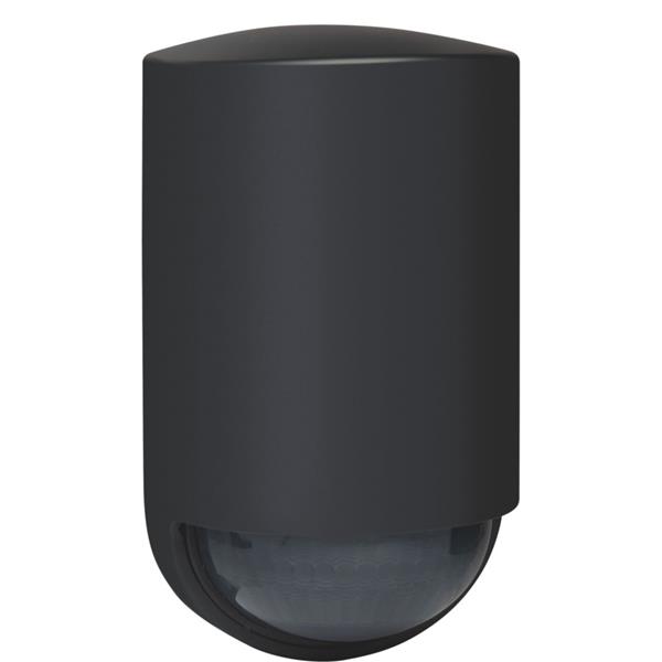 Bewegingsmelder, detectiehoek 180°, bereik 13m, wandmontage, anthracite