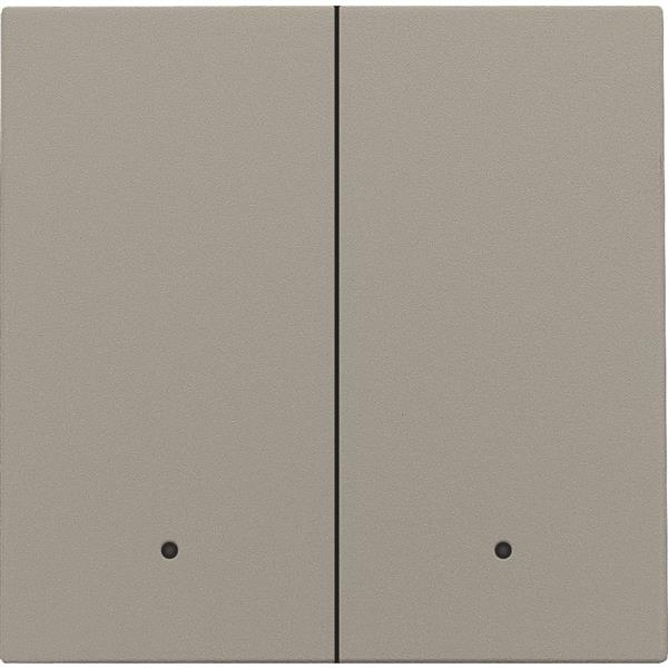 NIKO - Toets met lens voor dubbele elektron. shakelaar/drukknop, brons - 123-32004