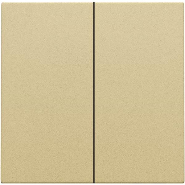 NIKO - Toets dubbele elektronische schakelaar of drukknop, goud - 221-31004