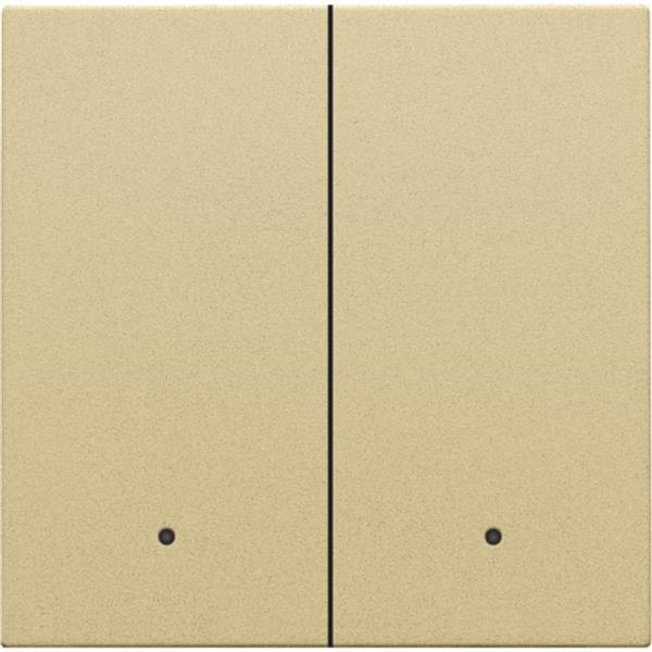 NIKO - Toets met lens voor dubbele elektron. shakelaar/drukknop, goud - 221-32004