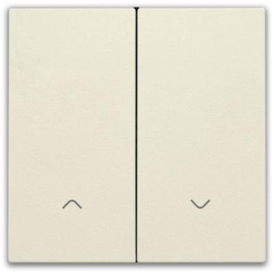 NIKO - Toets dubbele elektronische rolluikschakelaar, crème - 100-31006