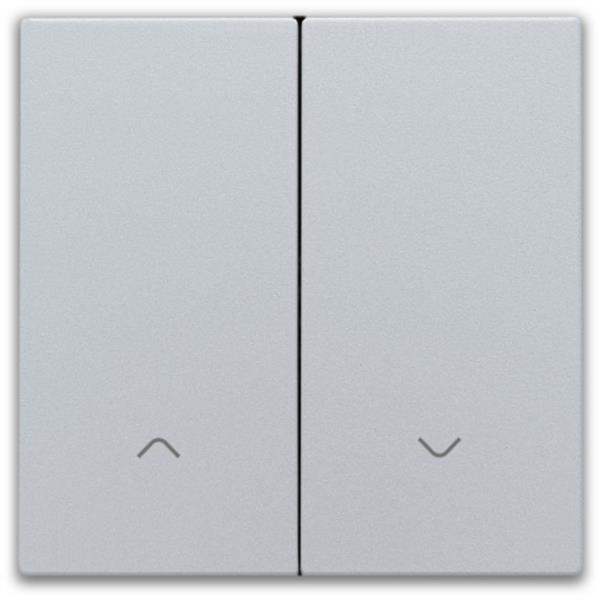 NIKO - Toets dubbele elektronische rolluikschakelaar, sterling - 121-31006