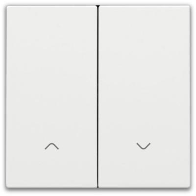NIKO - Toets dubbele elektronische rolluikschakelaar, wit - 154-31006