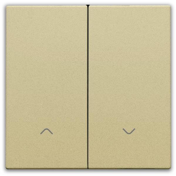 NIKO - Toets dubbele elektronische rolluikschakelaar, goud - 221-31006