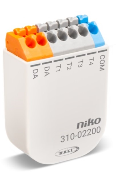 NIKO - Dali-2-drukknopinterface met 4 potentiaalvrije inputs - 310-02200