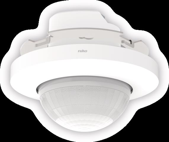 NIKO - Aanwezigheidsmelder P46LR, DALI-2, secundair en BMS, 32-37 m, 360°, voor inbouwd - 353-750021