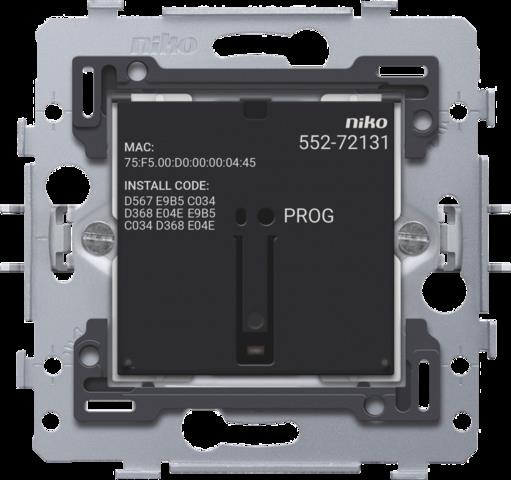 NIKO - Geconnecteerde enkelvoudige schakelaar, zigbee®, 71x71mm, klauw - 552-72131