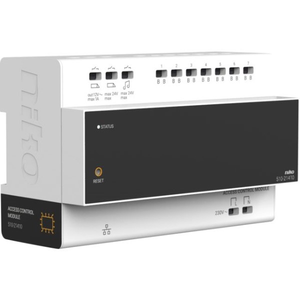 DIN-rail controller voor videobuitenpost, 2-draads, met geïntegreerde voeding