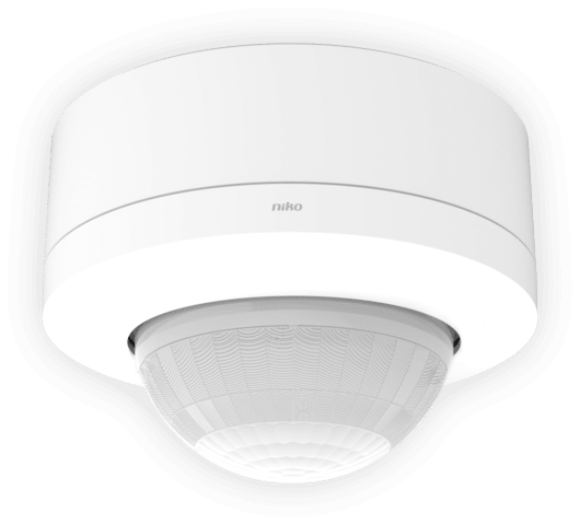 NIKO - Aanwezigheidsmelder P49LR, DALI-2, BMS, 32-37 m, voor opbouw, wit - 353-752521