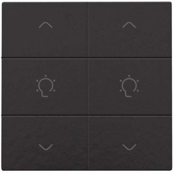 NIKO HC BEDIENING DIMMING 6x BLACK - 200-51046