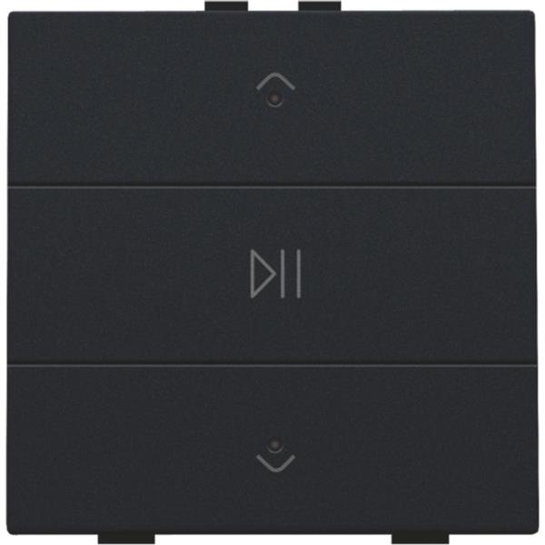 NIKO - NHC Enkelvoudige audiobediening met leds, zwart - 161-52073