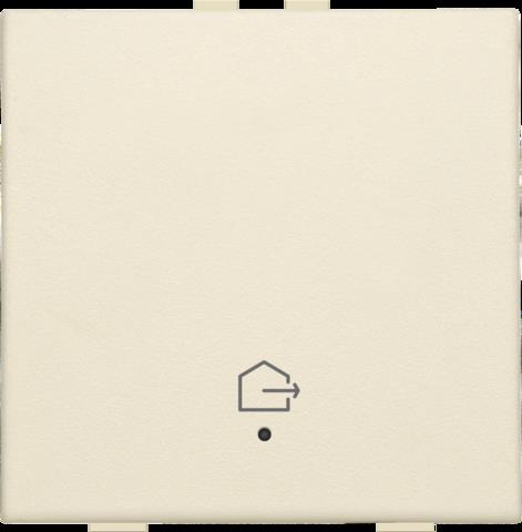 NIKO - Enkelvoudige drukknop met led en comfortsensoren en symbool - 100-52921