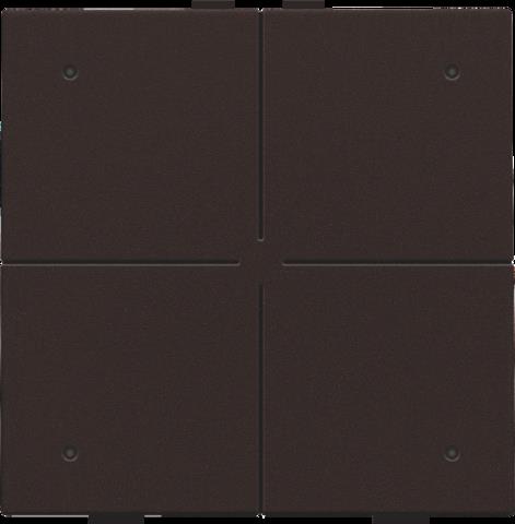NIKO - Viervoudige drukknop met leds en comfortsensoren - 124-52204