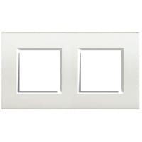 LivingLight - Rechthoekige afdekplaat 2x2 modules 71mm wit