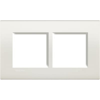 LivingLight - Rechthoekige afdekplaat 2x2 modules 57mm wit