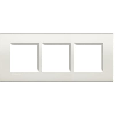 LivingLight - Rechthoekige afdekplaat 3x2 modules 57mm wit