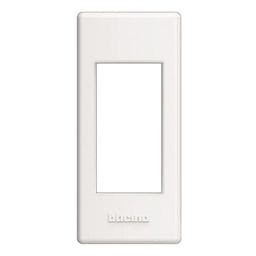 LivingLight - Houder-afdekplaat profiel 1 module wit