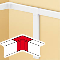 Binnenhoek 85x50mm DLP halogeenvrij
