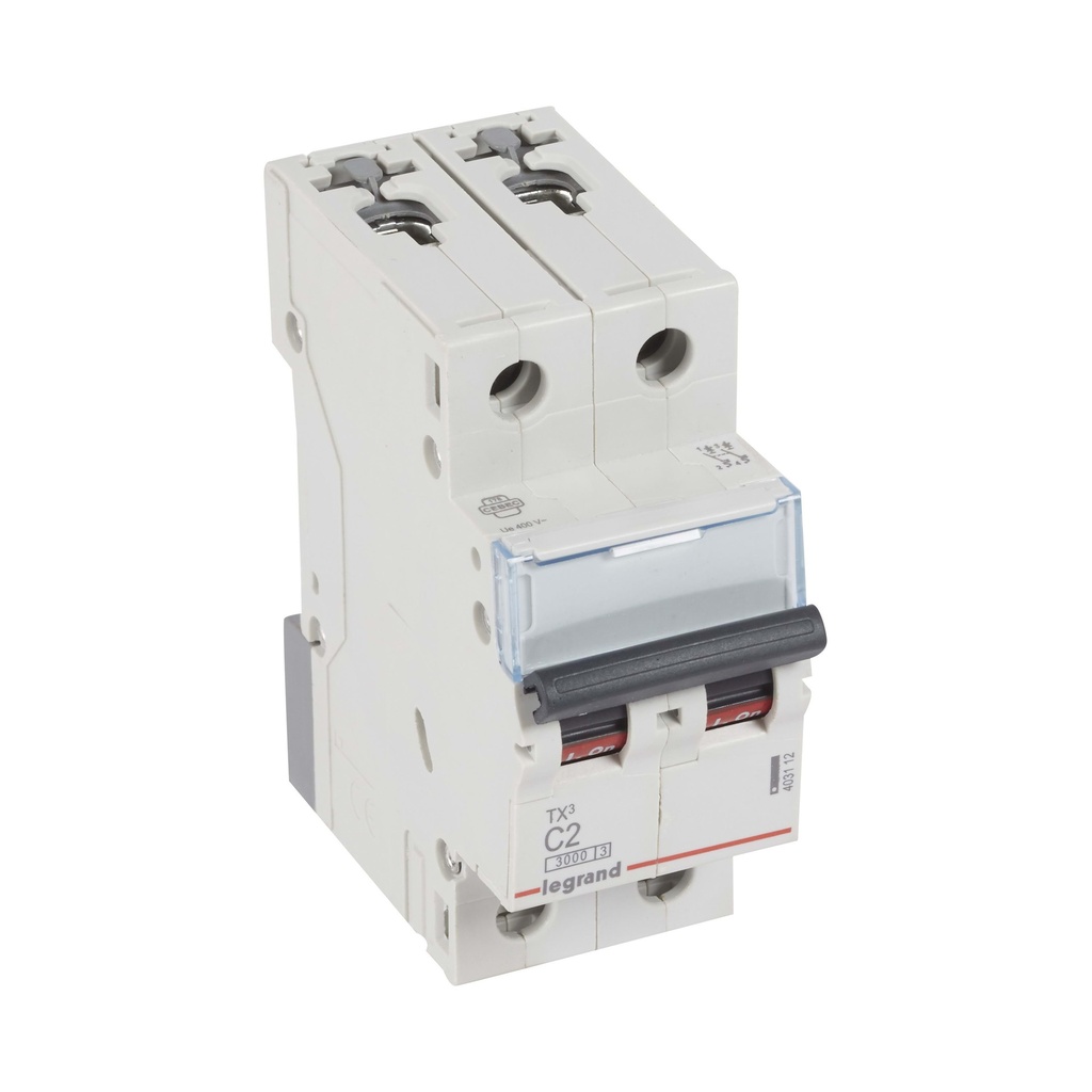 Automaat TX³ 3kA 2P C02 230/400V - 2 modules