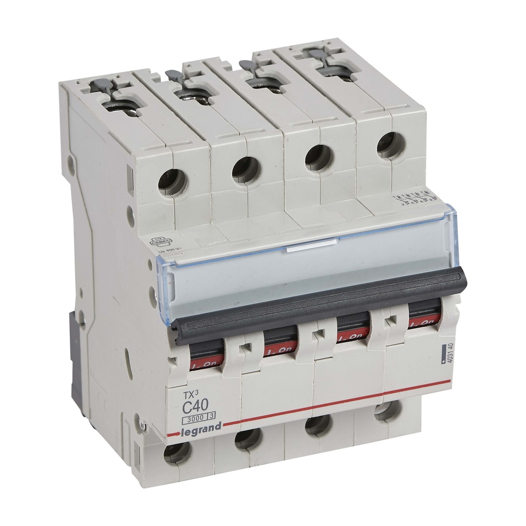 Automaat TX³ 3kA 4P C40 400V - 4 modules
