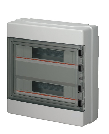 [EC62036] EC OPBOUWKAST 36 MODULES IP65 Grijs 2 rijen