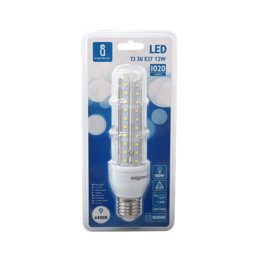 [A176068] LED B5 T3 3U E27 12W 6500K 1020Lm
