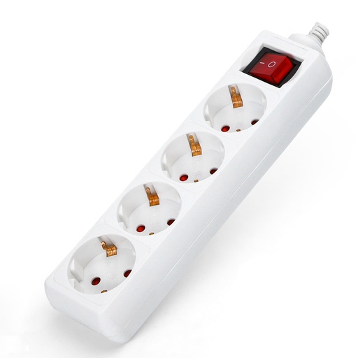 [A177140] Viervoudige stekkerdoos wit