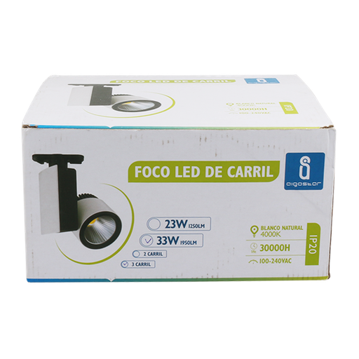 [A178895] LED TRACKLIGHT 2 33W 4000K (3L) 1950LM