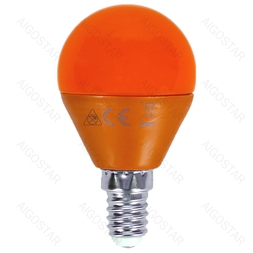 [A195618] LED G45 4W Oranje E14