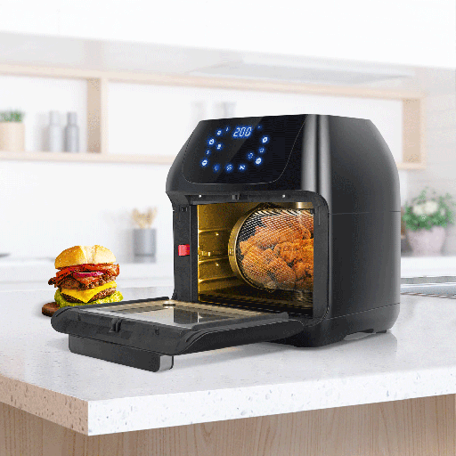[A295837] Airfryer Multifunctionele heteluchtfriteuse oven  met 9 kookprograma's 12L 1500W