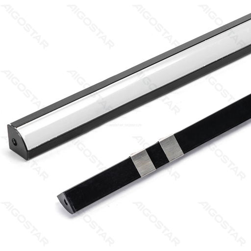 [A335076] Opbouwbehuizing voor LED-lichtstrook 1m zwart