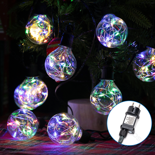 [A381714] Lichtstrook met koperdraad 5m  G50 RGBY IP44 5m