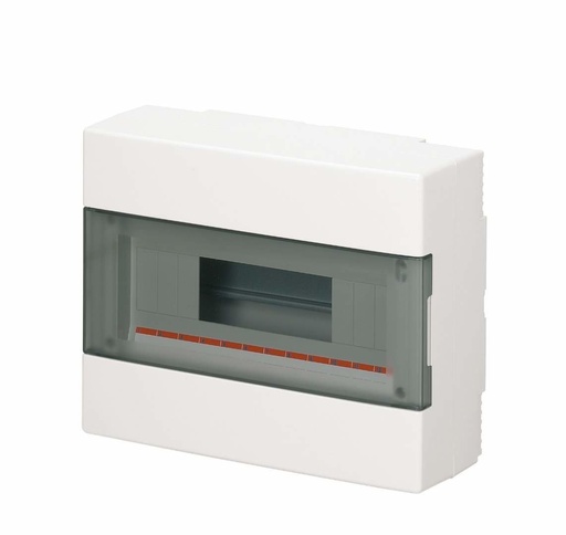 [EC60012E] EC Opbouwkast  12 modules IP40 Wit 1rij met aardingskit