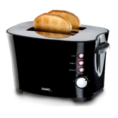 [0D0941T] DOMO Broodrooster B-Smart 2 sleuven zwart