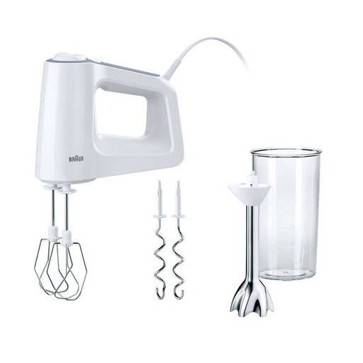 [HM3107WH] BRAUN Handmixer HM 3107 WH - 500W - metaal