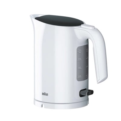 [WK3000WH] BRAUN Waterkoker WK 3000 WK - 2200W - 1L - 360