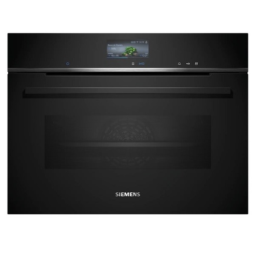 [CS736G1B2] Siemens Huishoud Oven combi-stoom HC iQ700 45cm zwart